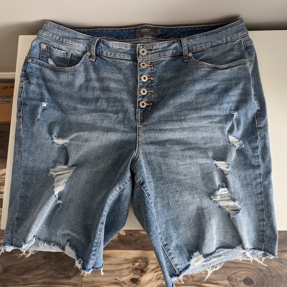 High-Waisted Bermuda Shorts